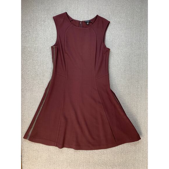 Ann Taylor Dresses & Skirts - Ann Taylor Dress Career Sleeveless Knee Length Classic Burgundy Size 10